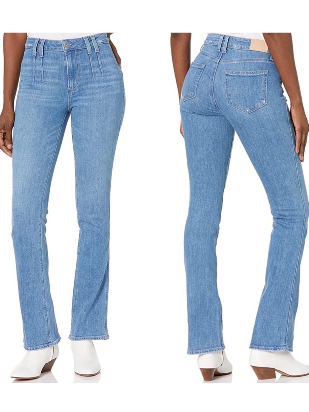 PAIGE High-Rise Manhattan Bootcut Jeans/Leigha
